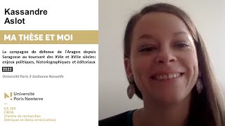 204. Kassandre Aslot nous parle de sa thèse