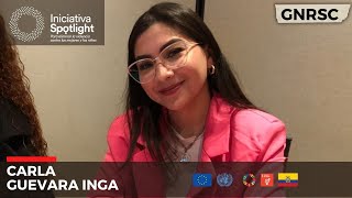 Carla Guevara - Grupo Nacional de Referencia de la Sociedad Civil - Iniciativa Spotlight Ecuador
