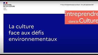 Table ronde / La culture face aux défis environnementaux.